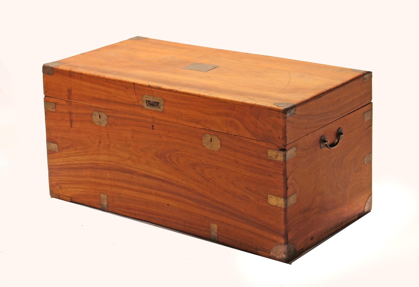 A Chinese camphor wood storage chest