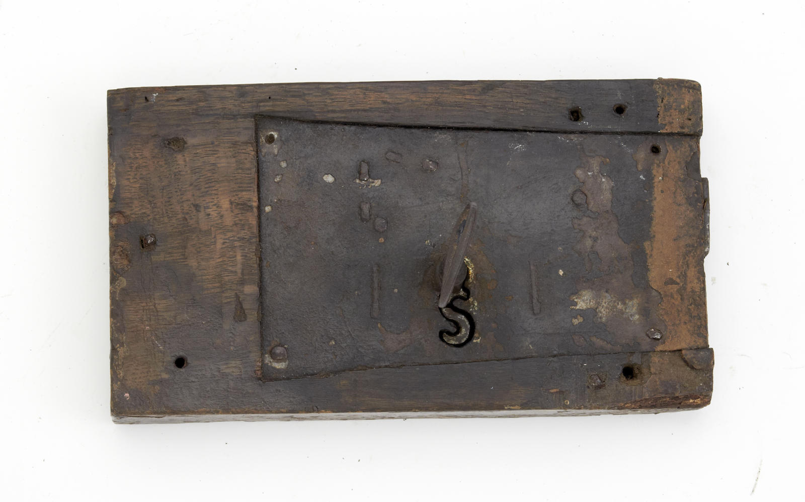 A 17th/18th century iron door lock