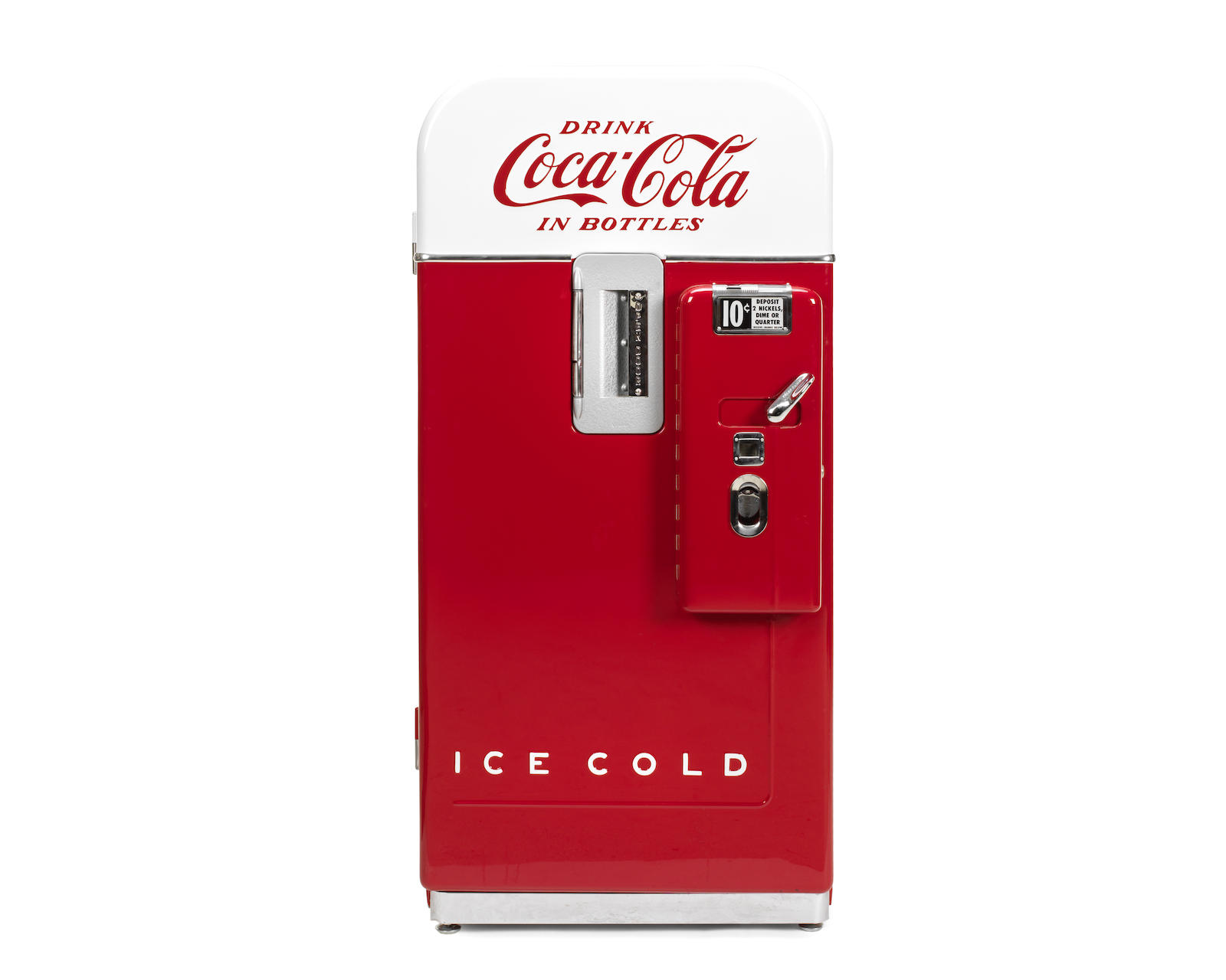 A coin operated automated 'Vendo' Coca Cola vending machine late 20th century