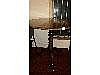 An oak tilt-top table