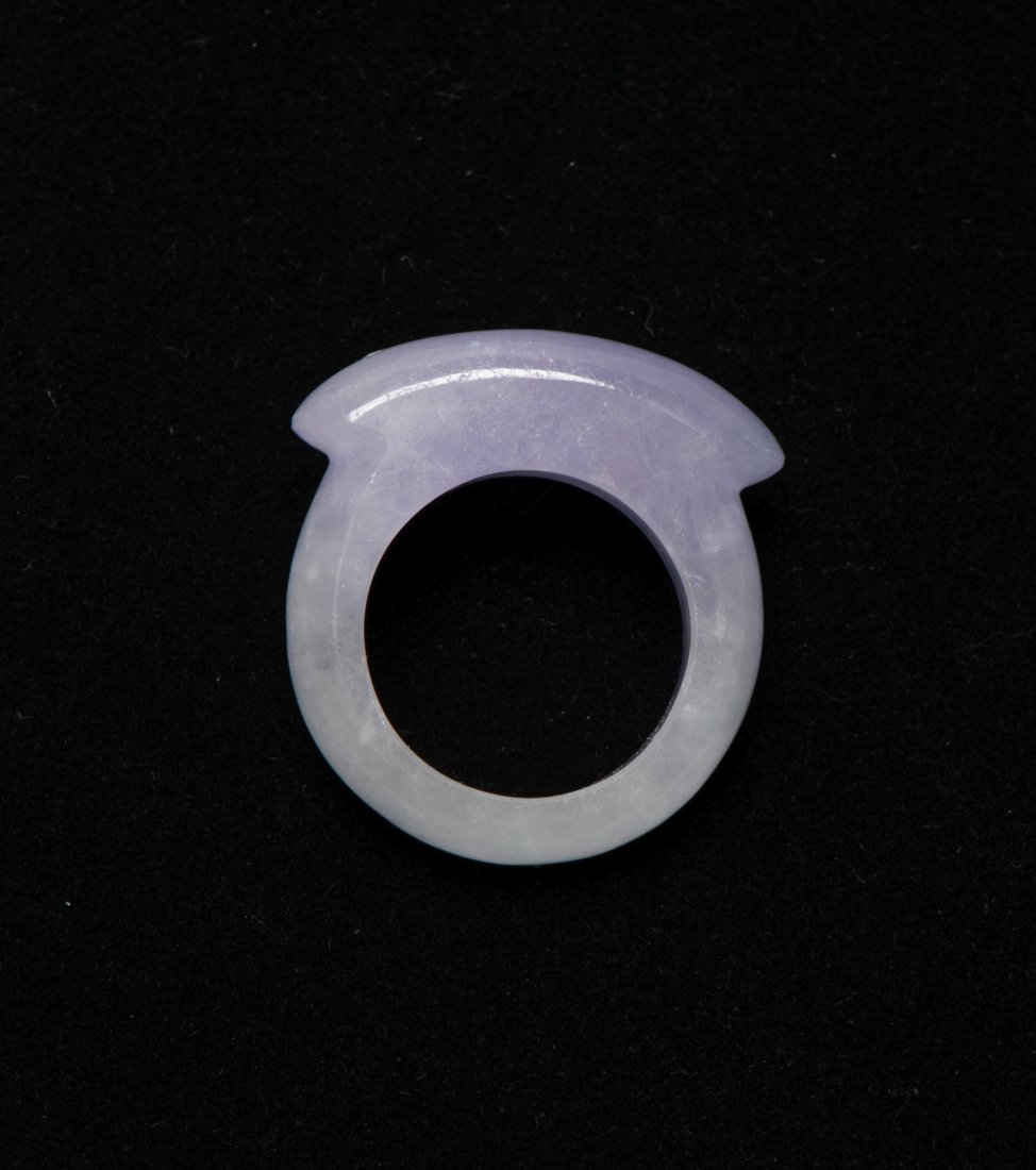Chinese Translucent Lavender Jadeite Ring