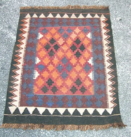 1646:  Hand Woven Persian Kilim Rug 3x2
