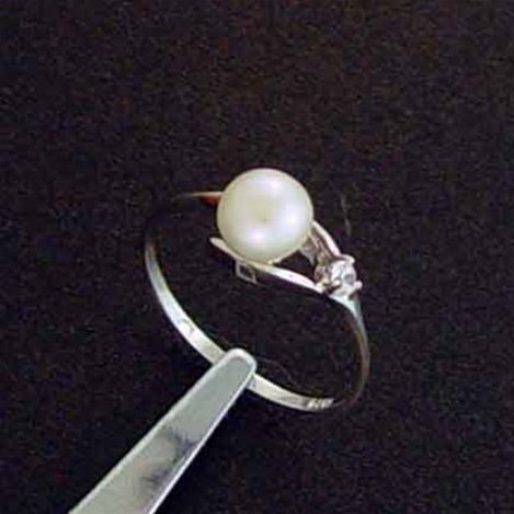 PINK PEARL STERLING RING