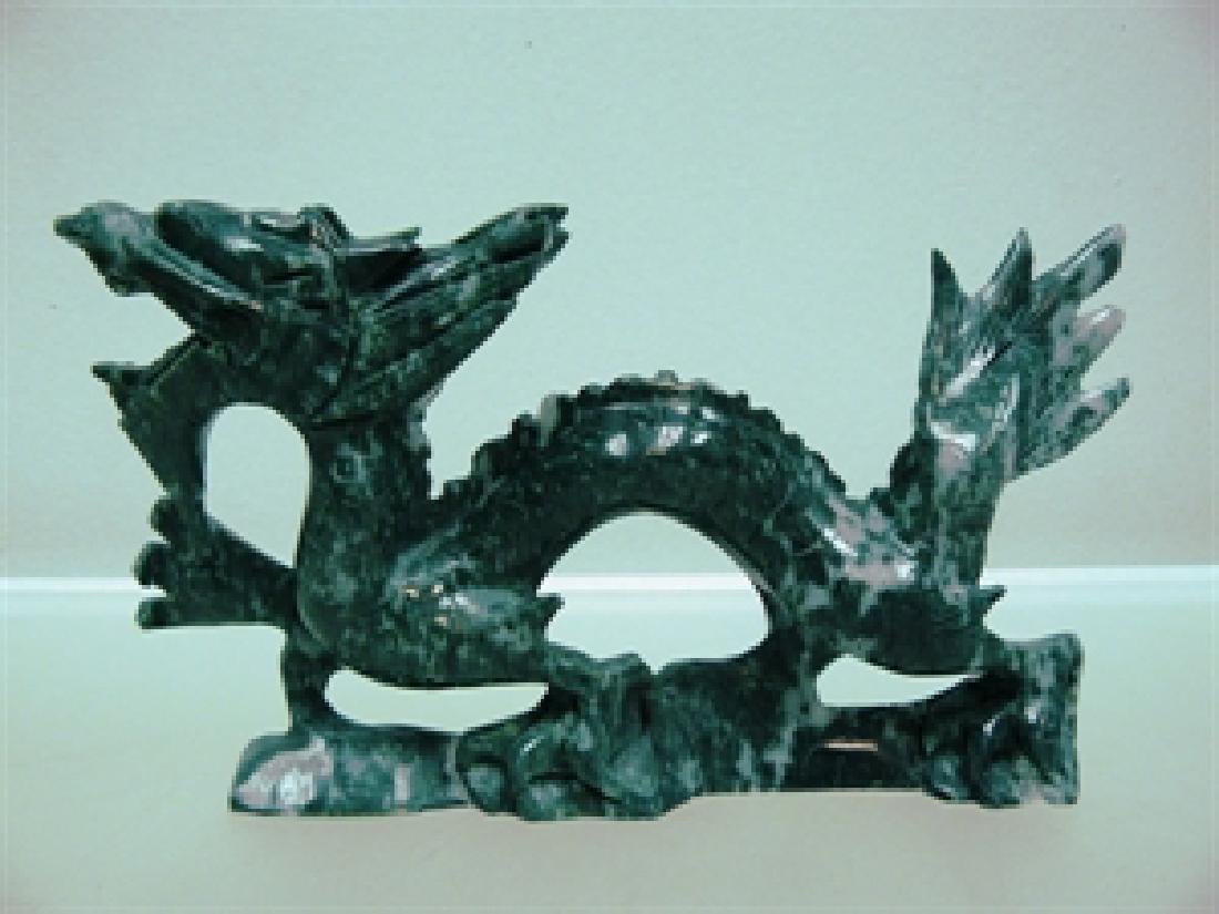 HANDCRAFTED 9" JADE DRAGON