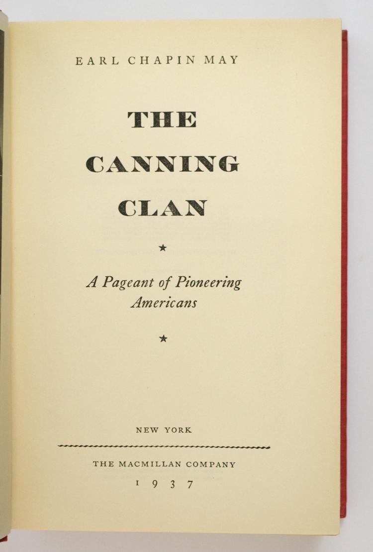 The Canning Clan Signed 1st Edition, 1937