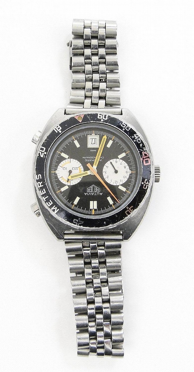 Gentleman's Heuer Autavia automatic chronograph