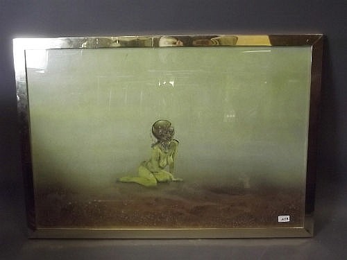David Denison, 'The Sirens', mixed media, signed