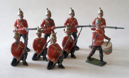 Britains Set # 17 Somerset Light Infantry RARE 1895