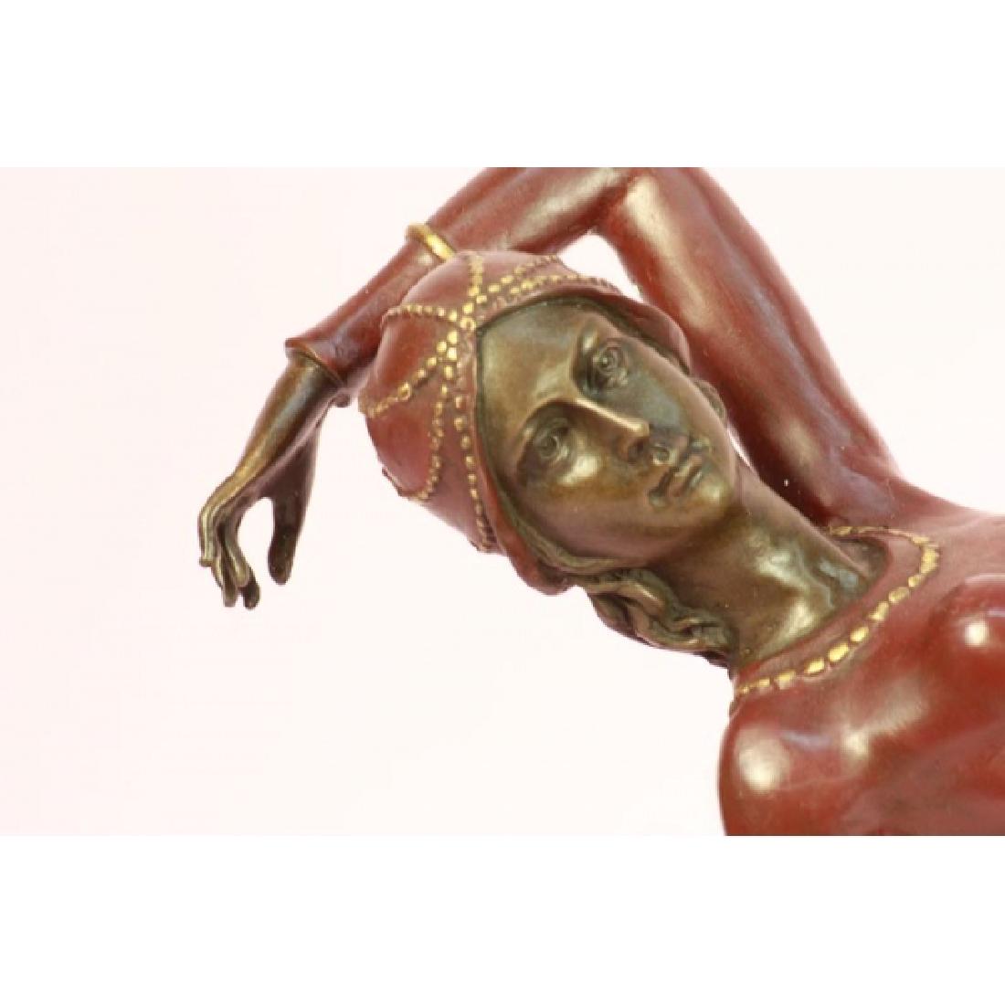 Chiparus exotic dancer art deco bronze sculpture