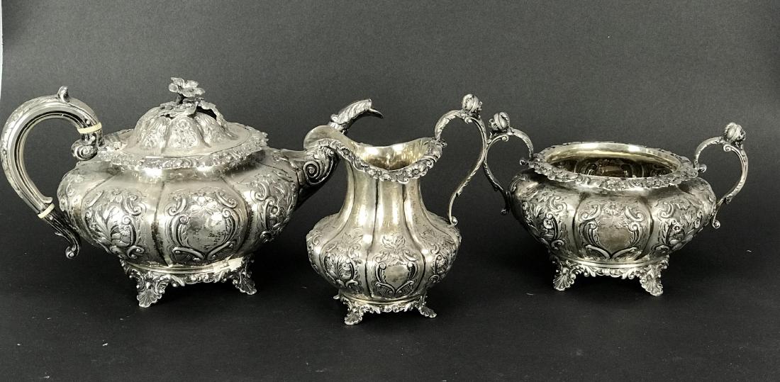 Victorian english sterling silver tea set