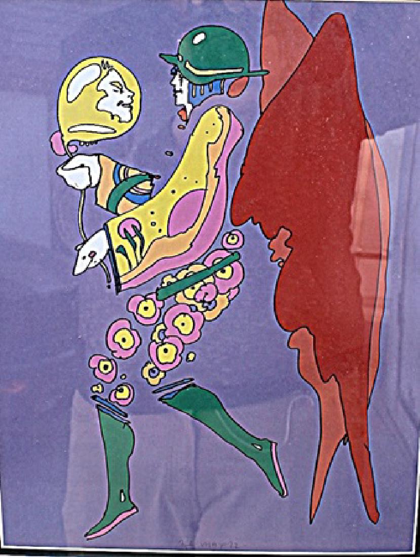 Tip Toe Floating 1972 - Peter Max - Lithograph