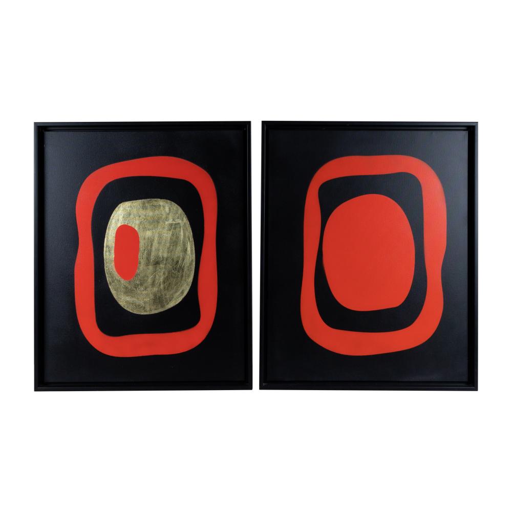Ada Trillo - Pair Abstract Acrylic Paintings