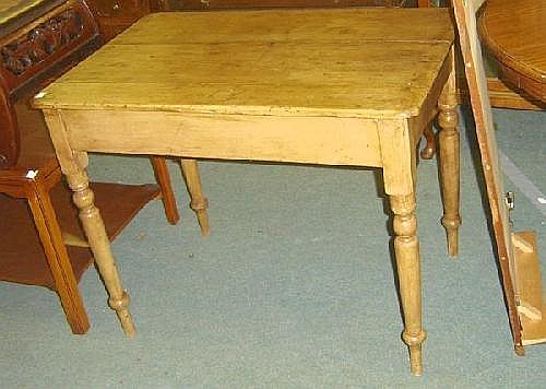 Victorian pine kitchen table