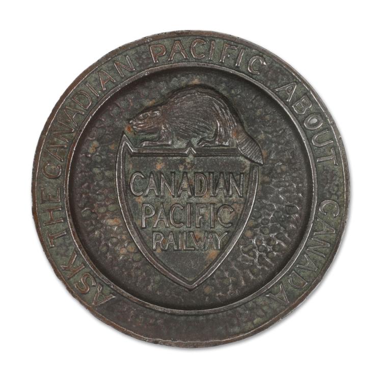 Canadian Pacific Railway Cast Ashtray