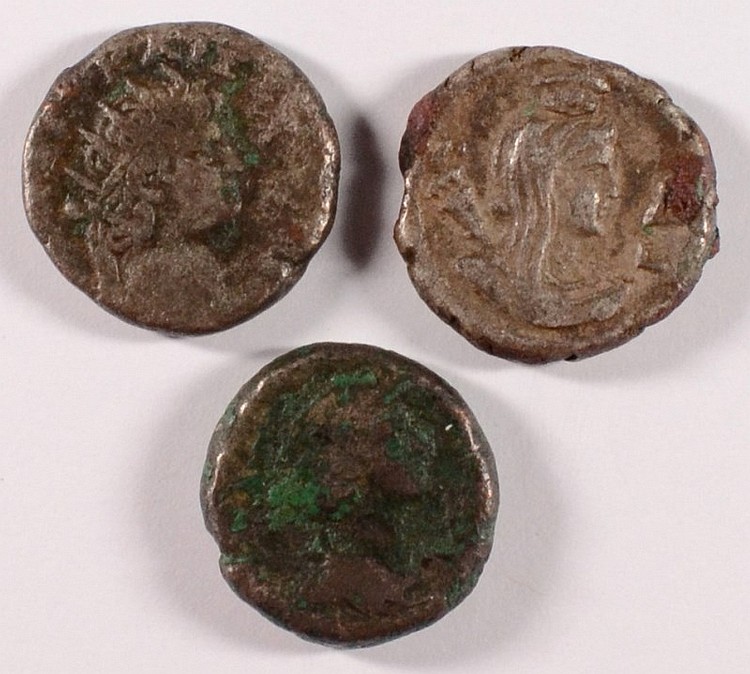 LOT OF THREE ANCIENT COINS
