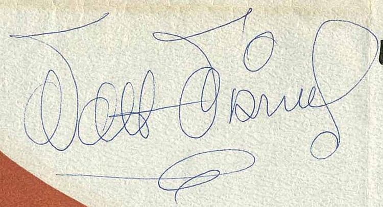 Walt Disney Signed Vintage Disneyland Hotel Restaurant...