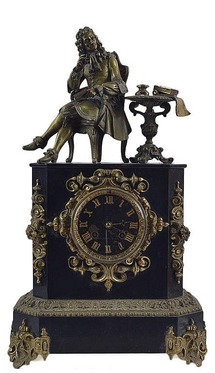 Japy Freres French Statuary Mantel Clock