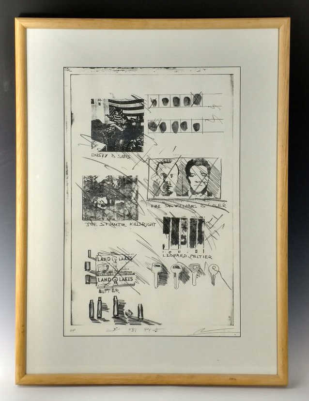 Signed "FBI Print" Lithograph