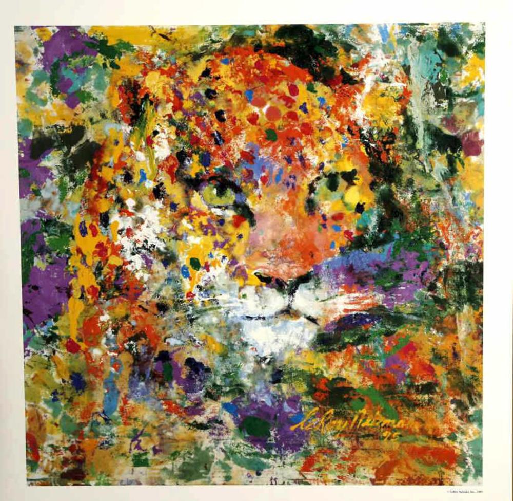 Leroy Neiman "Portrait of a Leopard" Poster