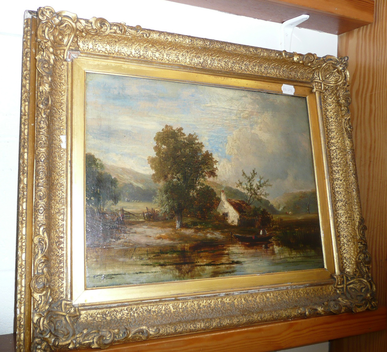 19th century gilt-framed oil of a country landscape After Joseph...