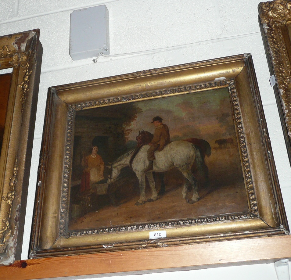 Oil painting after George Morland