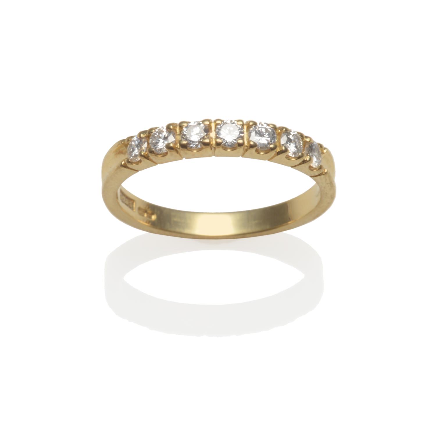 An 18 Carat Gold Diamond Seven Stone Ring