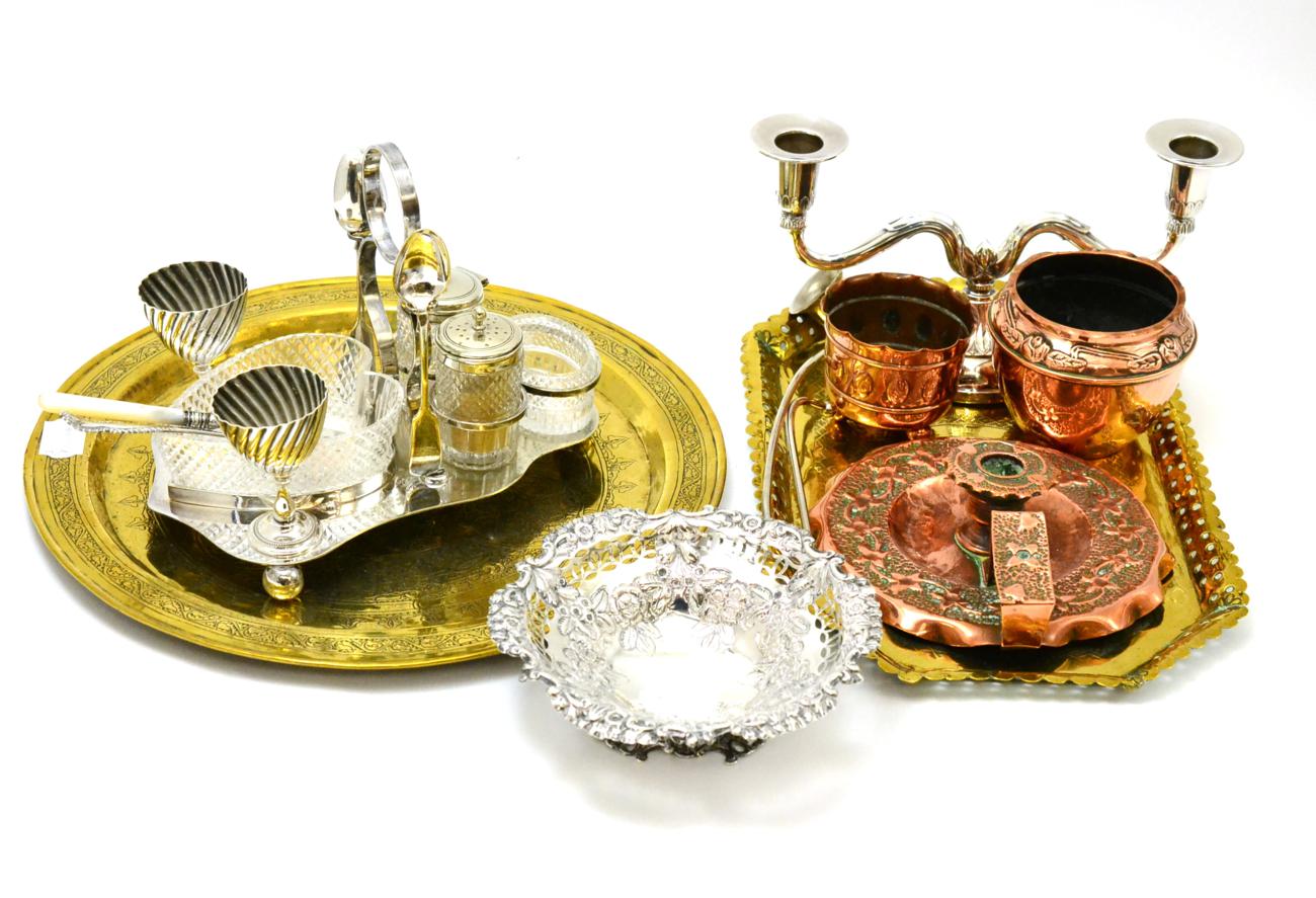 A late Victorian silver sweetmeat dish