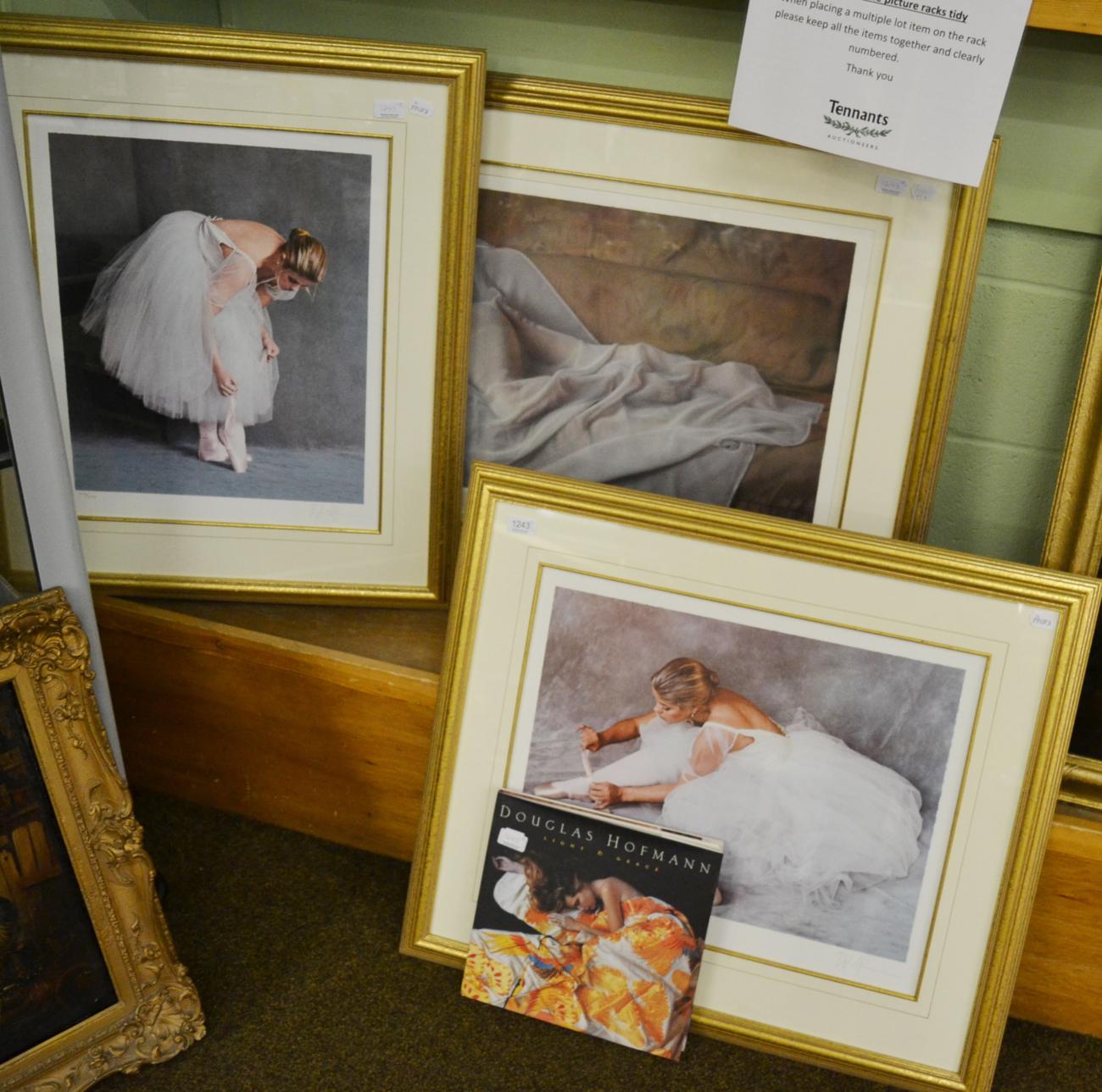 Three Douglas Hofmann framed signed limited edition prints