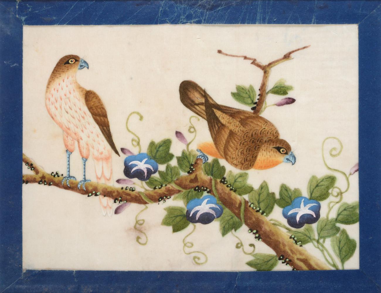 A Set of Five Chinese Export Pith Paper Paintings