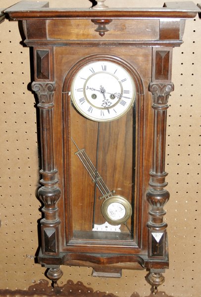 091305: VIENNESE WALNUT REGULATOR CLOCK
