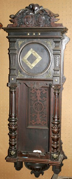 091387: VIENNESE OAK REGULATOR CLOCK