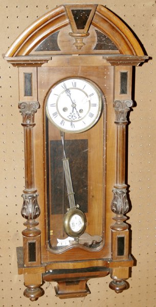 091398: VIENNESE WALNUT REGULATOR CLOCK