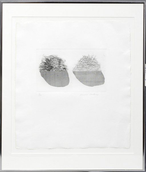 092224: DAVID HOCKNEY, ETCHING, STRAW LEFT, GOLD RIGHT