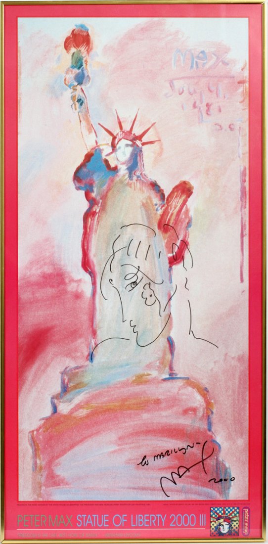 PETER MAX SIGNED POSTER