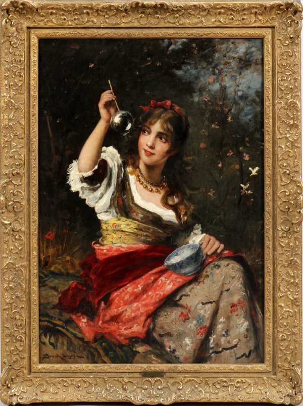 LAJOS BRUCK OIL ON CANVAS