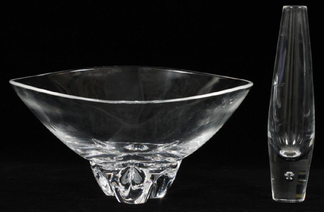 STEUBEN CLEAR CRYSTAL LOT 2 PIECES