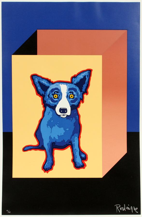 George rodrigue silkscreen on paper, 1994