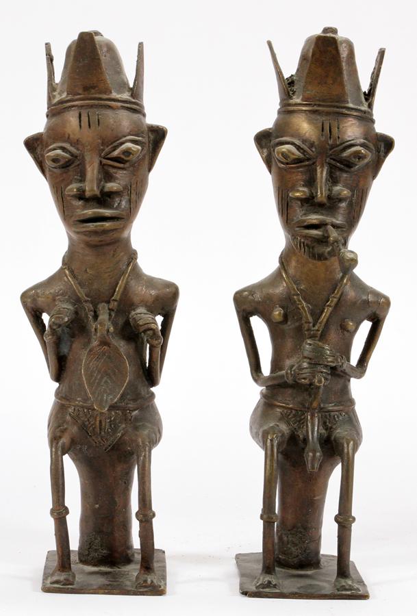 Nigerian benin bronze fertility dolls