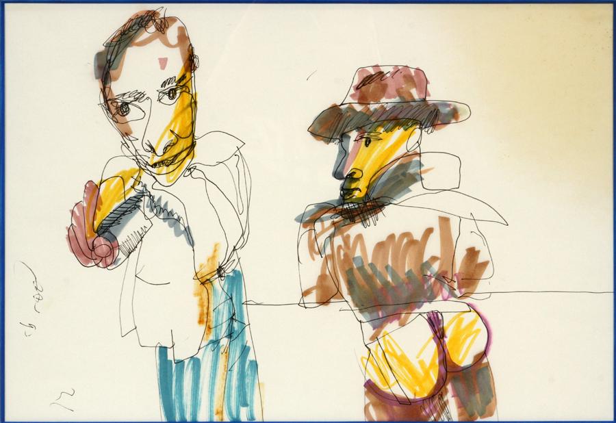 Herman brood mixed media, 1993