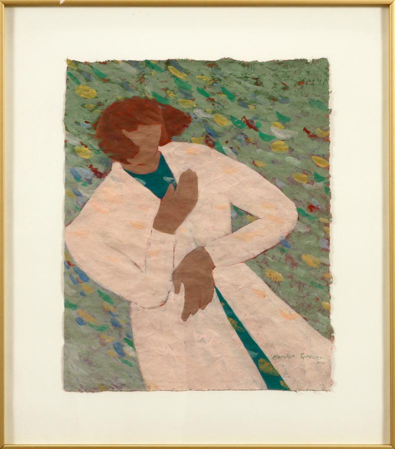 Marilyn spencer acrylic on paper, 1987