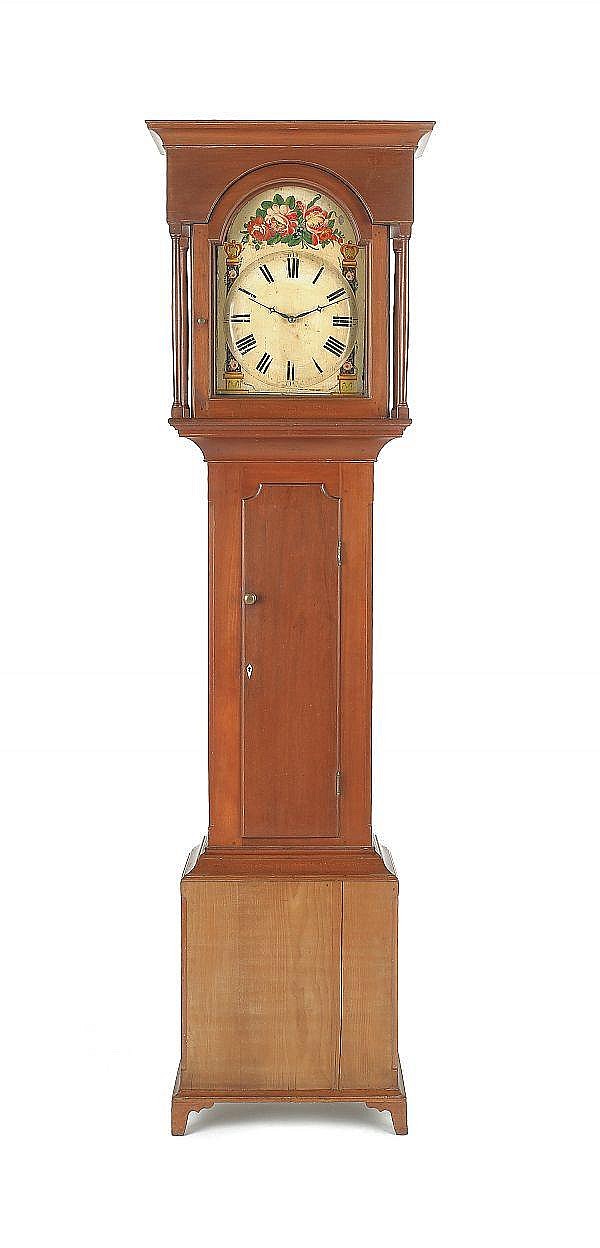 Pennsylvania Federal cherry tall case clock, early