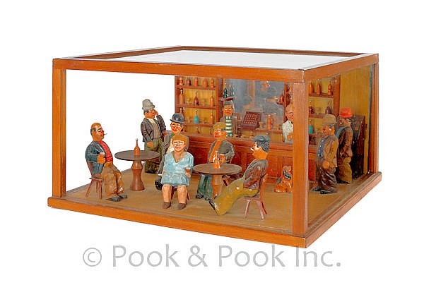 Jailhouse Carvers, early 20th c., elaborately