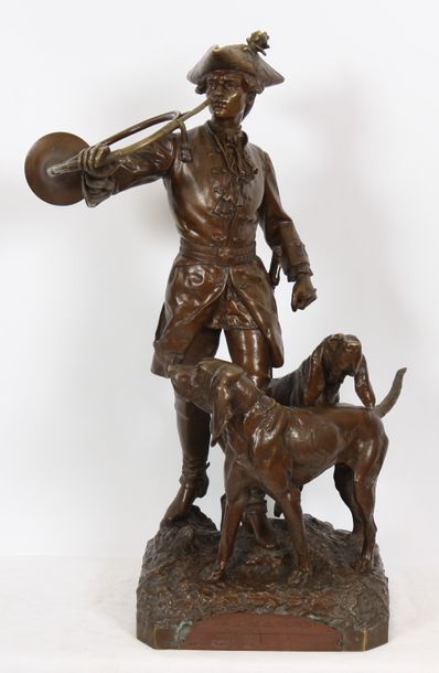 Important bronze "le sonneur et ses deux…