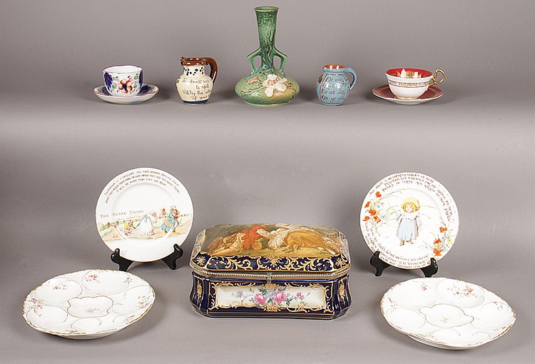 MIXED 16 PIECE LOT PORCELAIN & POTTERY