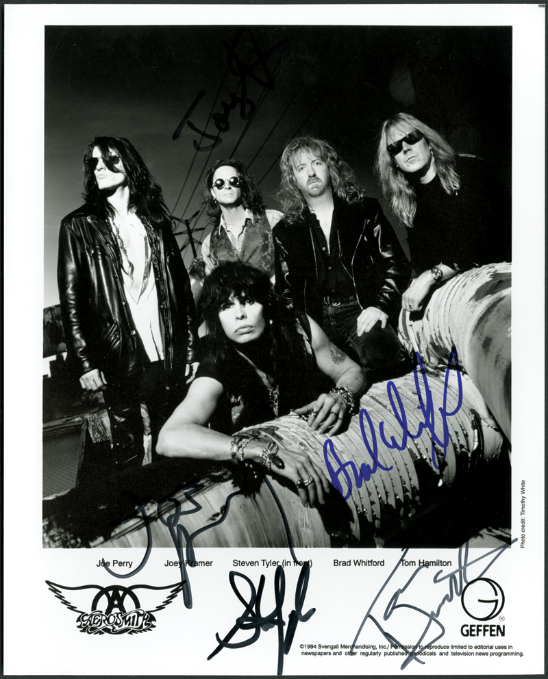 Aerosmith Signed Photograph