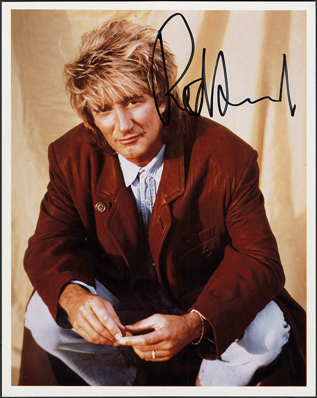 Rod Stewart Signed Photograph