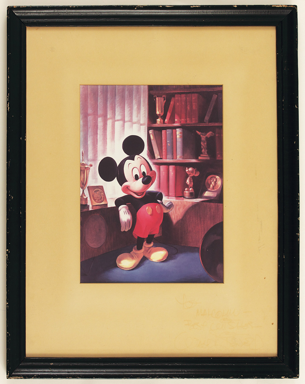 Walt Disney Mickey Mouse Vintage Original Cel Reproduction Signed...