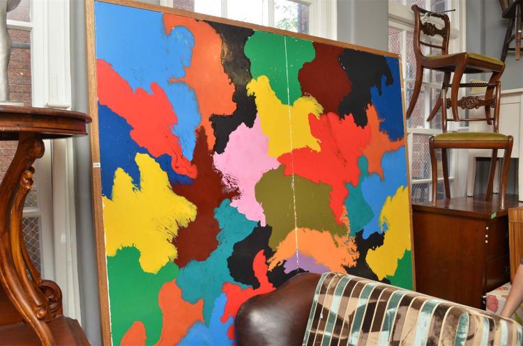 A 'SHAHINE' COLOUR PAINTING