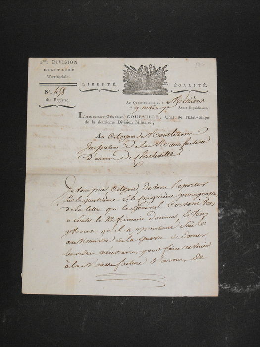Documenten; Military document - 19th century