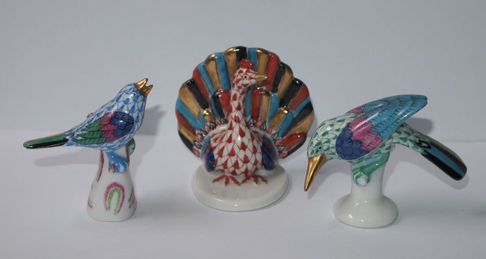 Herend - Lot of porcelain animal figures